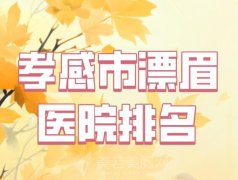 孝感市漂眉医院排名有哪些？分享实力医生上榜